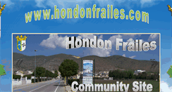 Desktop Screenshot of hondonfrailes.com
